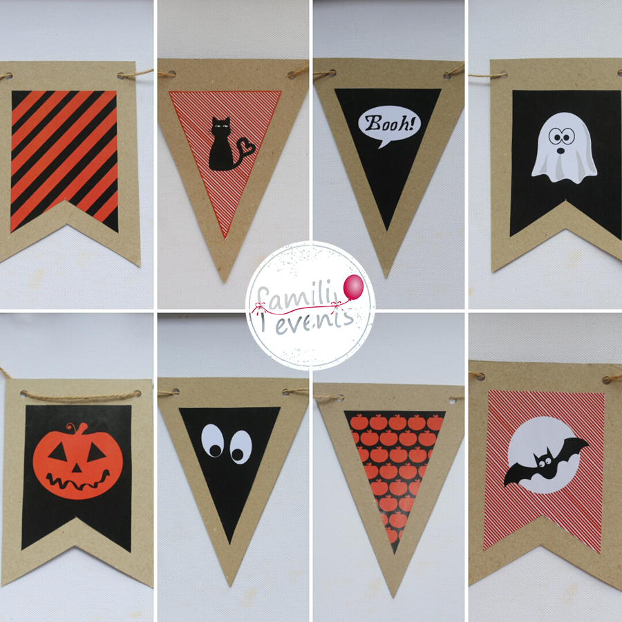 Banderines originales para la decoraci&oacute;n de Halloween